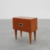 Pamono Vintage Belgian Teak Veneer Nightstand, 1950s Hot