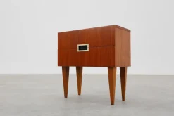 Pamono Vintage Belgian Teak Veneer Nightstand, 1950s Hot