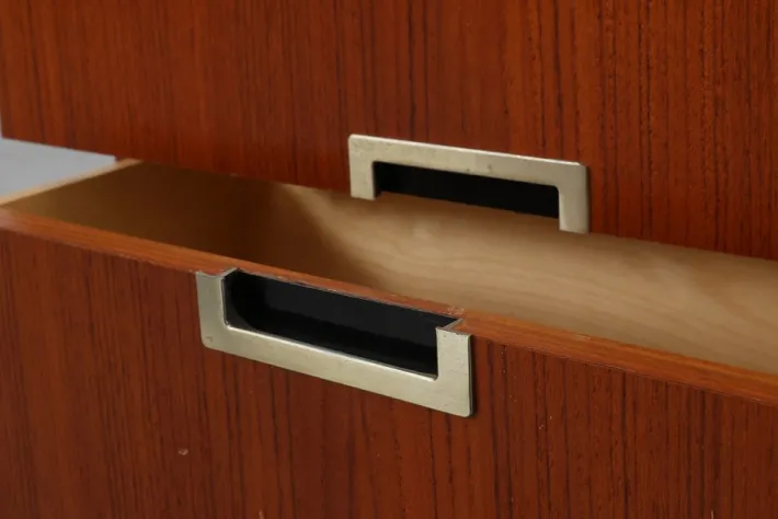 Pamono Vintage Belgian Teak Veneer Nightstand, 1950s Hot