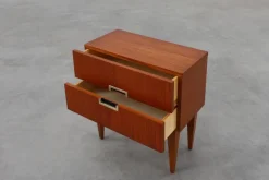 Pamono Vintage Belgian Teak Veneer Nightstand, 1950s Hot