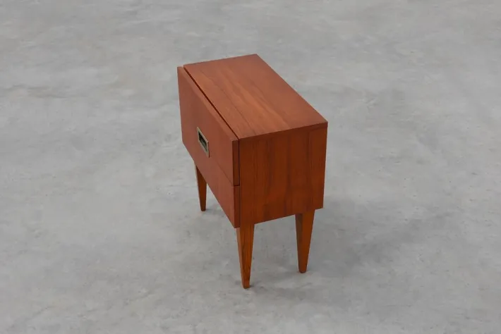 Pamono Vintage Belgian Teak Veneer Nightstand, 1950s Hot