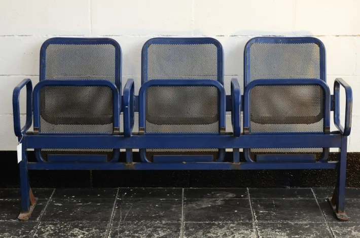 Pamono Vintage Bench with Folding Seats Outlet