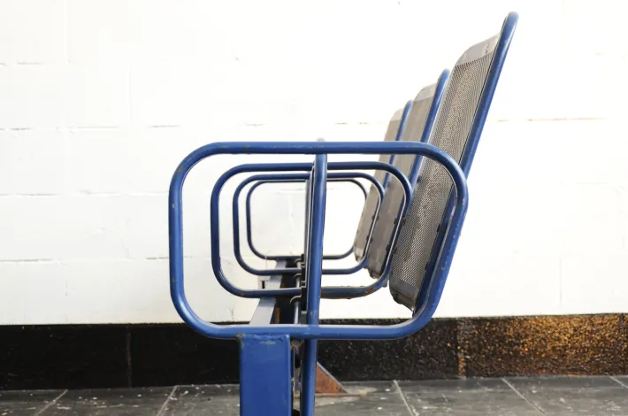 Pamono Vintage Bench with Folding Seats Outlet