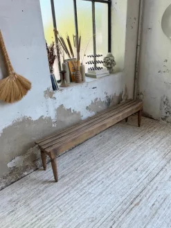 Pamono Vintage Benches with Oak and Beech Slats, 1950, Set of 2