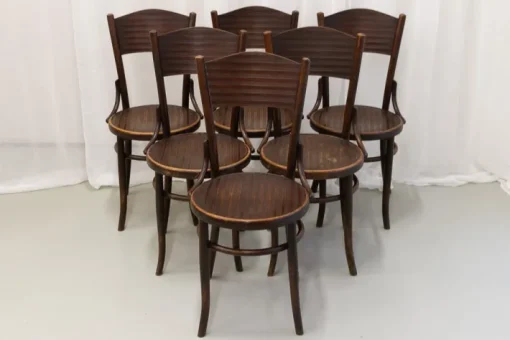 Pamono Vintage Bentwood Bistro Chairs from Fischel 1920s. Set of 6 Best