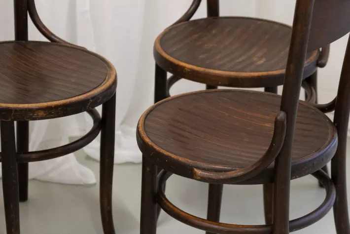 Pamono Vintage Bentwood Bistro Chairs from Fischel 1920s. Set of 6 Best