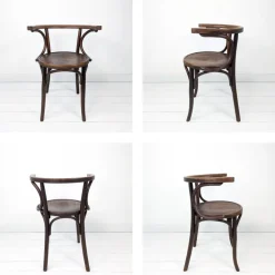 Pamono Vintage Bentwood Chair with Armrests, Mazowia Noworadomsk Discount
