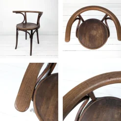 Pamono Vintage Bentwood Chair with Armrests, Mazowia Noworadomsk Discount