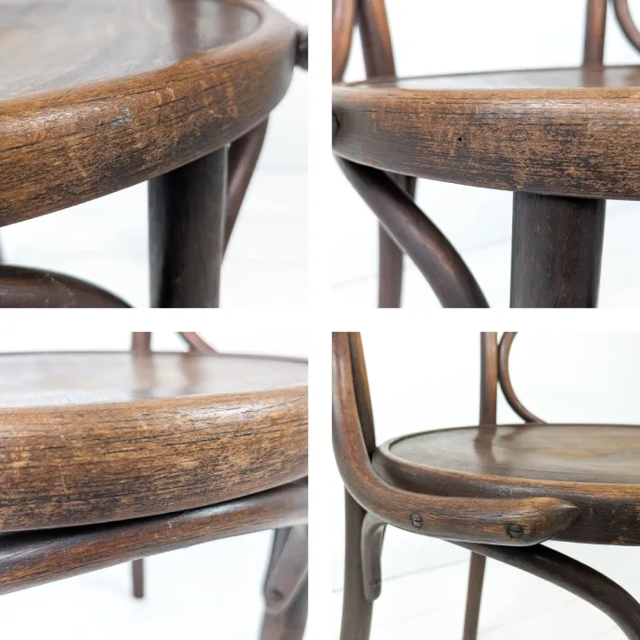 Pamono Vintage Bentwood Chair with Armrests, Mazowia Noworadomsk Discount