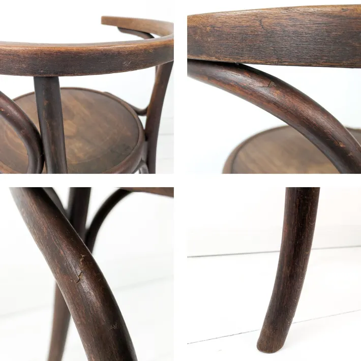 Pamono Vintage Bentwood Chair with Armrests, Mazowia Noworadomsk Discount