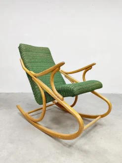 Pamono Vintage Bentwood Rocking Chair Rocking Chair by Antonin Suman, 1960s Discount