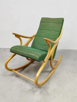 Pamono Vintage Bentwood Rocking Chair Rocking Chair by Antonin Suman, 1960s Discount