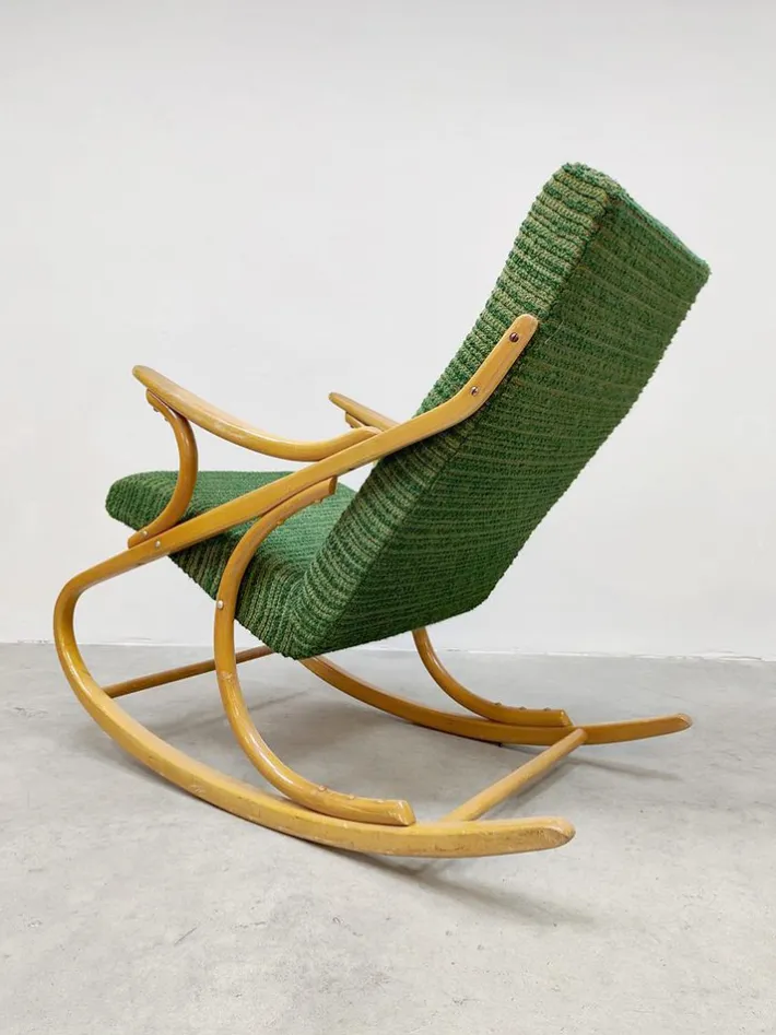 Pamono Vintage Bentwood Rocking Chair Rocking Chair by Antonin Suman, 1960s Discount
