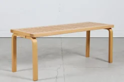 Pamono Vintage Birch Bench Model 153a by Alvar Alto for Artek, Finland, 1980s New