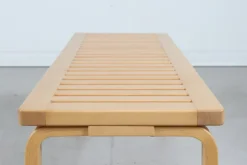Pamono Vintage Birch Bench Model 153a by Alvar Alto for Artek, Finland, 1980s New