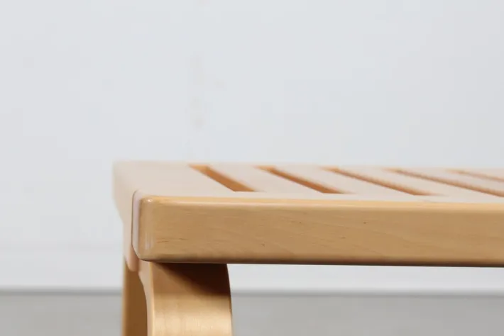 Pamono Vintage Birch Bench Model 153a by Alvar Alto for Artek, Finland, 1980s New
