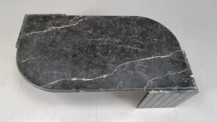 Pamono Vintage Black Marble Coffee Table from Roche Bobois, 1970s Online