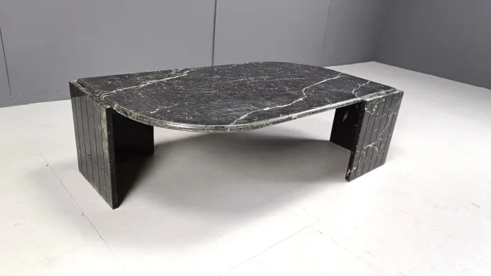 Pamono Vintage Black Marble Coffee Table from Roche Bobois, 1970s Online