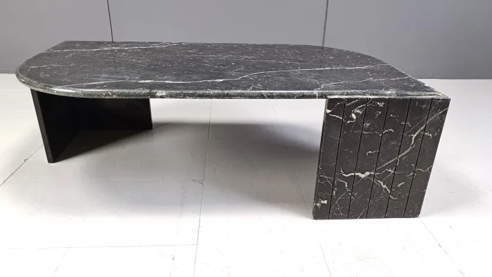 Pamono Vintage Black Marble Coffee Table from Roche Bobois, 1970s Online