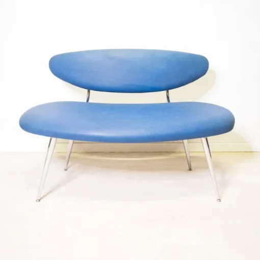 Pamono Vintage Blue Bench, 1960s Best