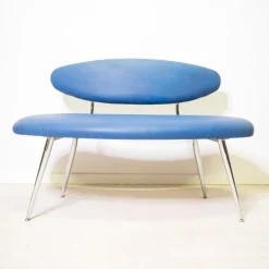 Pamono Vintage Blue Bench, 1960s Best