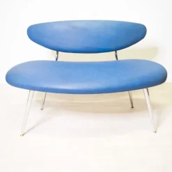 Pamono Vintage Blue Bench, 1960s Best