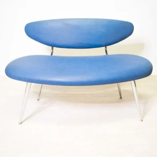 Pamono Vintage Blue Bench, 1960s Best
