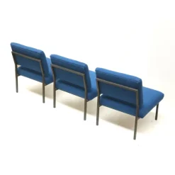 Pamono Vintage Blue Modular 3-Seater Sofa, 1970s, Set of 3 Discount