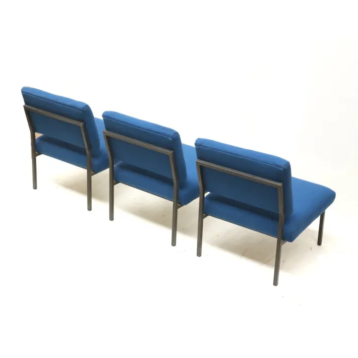 Pamono Vintage Blue Modular 3-Seater Sofa, 1970s, Set of 3 Discount