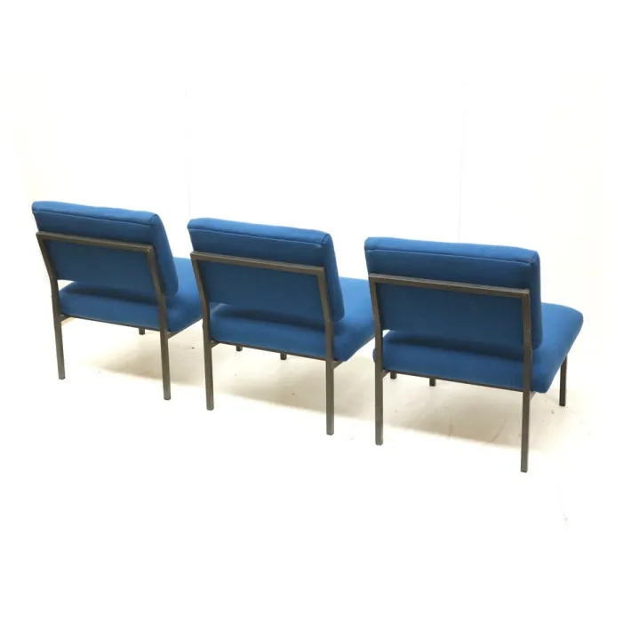 Pamono Vintage Blue Modular 3-Seater Sofa, 1970s, Set of 3 Discount