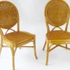 Pamono Vintage Bohemian Rattan & Wicker Peacock Seat, Set of 2 Discount