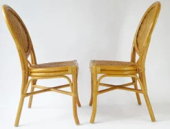 Pamono Vintage Bohemian Rattan & Wicker Peacock Seat, Set of 2 Discount