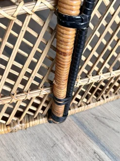 Pamono Vintage Bohemian Wicker Rattan Chaise Lounge, 1970s Online