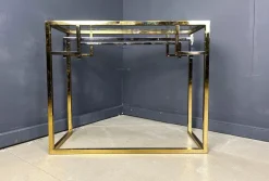 Pamono Vintage Brass and Chrome Console, 1970s Clearance