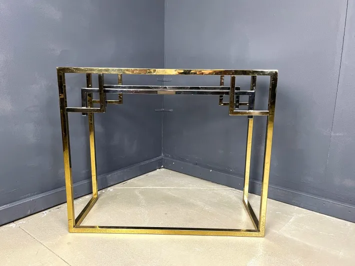 Pamono Vintage Brass and Chrome Console, 1970s Clearance