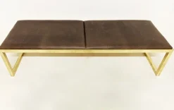 Pamono Vintage Brass Bench Outlet