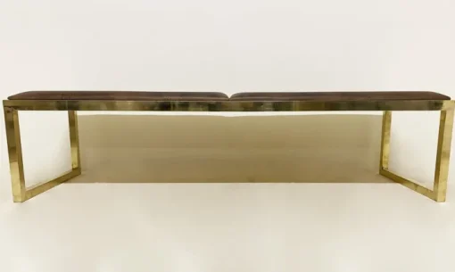 Pamono Vintage Brass Bench Outlet