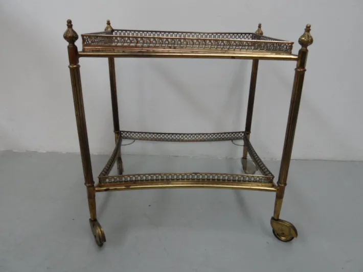 Pamono Vintage Brass Trolley, 1960s Sale