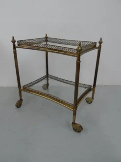 Pamono Vintage Brass Trolley, 1960s Sale
