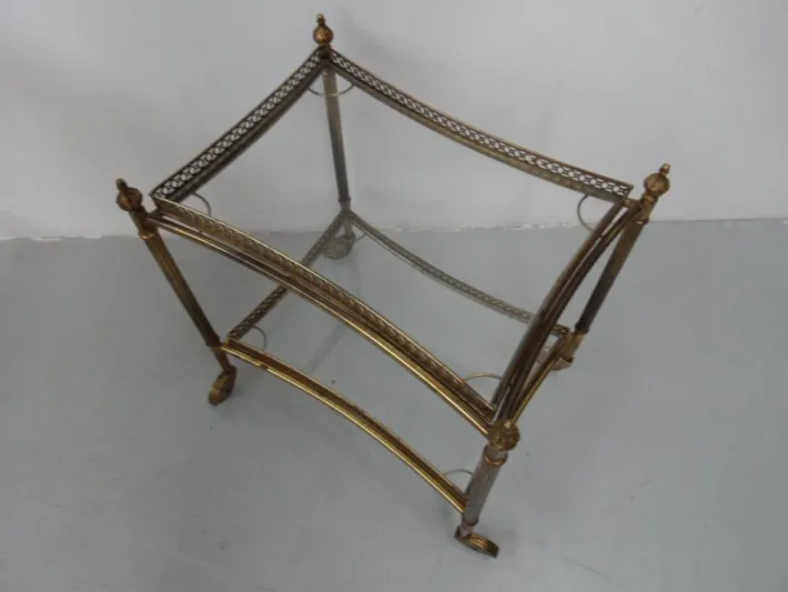 Pamono Vintage Brass Trolley, 1960s Sale