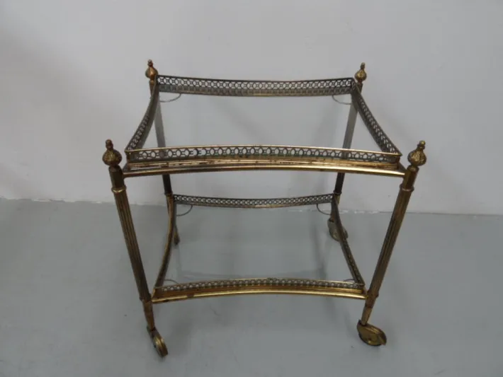 Pamono Vintage Brass Trolley, 1960s Sale