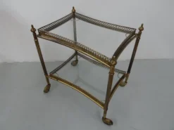 Pamono Vintage Brass Trolley, 1960s Sale