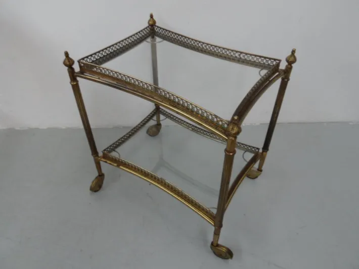 Pamono Vintage Brass Trolley, 1960s Sale