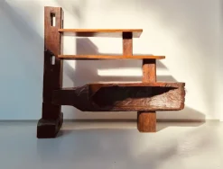 Pamono Vintage Brazilian Folk Art Handmade Wall Cabinet in Cumaru Wood, 1960s Clearance