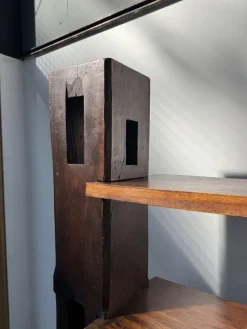 Pamono Vintage Brazilian Folk Art Handmade Wall Cabinet in Cumaru Wood, 1960s Clearance