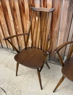 Pamono Vintage British Armchairs from Ercol, 1950s, Set of 2 New