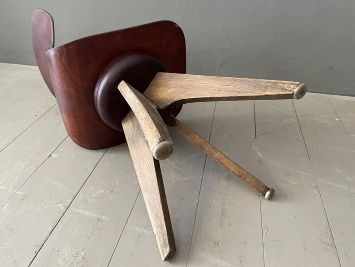 Pamono Vintage Brown High Children's Chair, 1950s Outlet