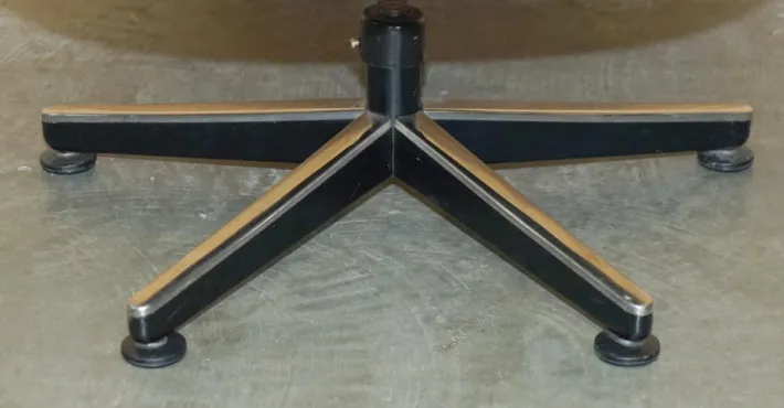 Pamono Vintage Brown Leather Office Chairs attributed to Charles for Pollock Best