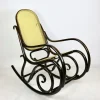 Pamono Vintage Brown Rocking Chair attributed to Michael Thonet
