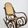 Pamono Vintage Brown Rocking Chair by Michael Thonet Outlet
